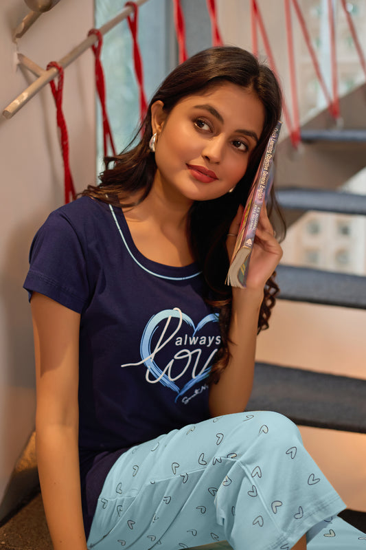 AQUA HEART CAPRI SET