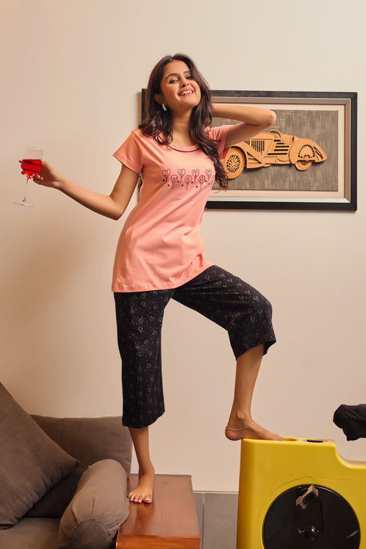 SWEETMOON BALLOON CAPRI SET