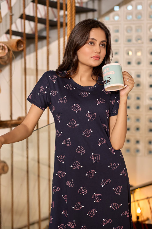 TWILIGHT LOVE DOODLES SHORT NIGHTY