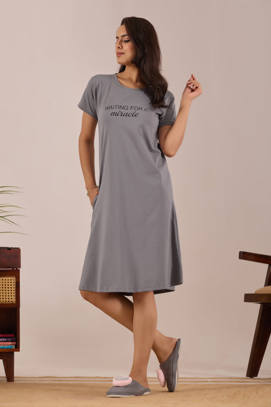 GREY ORCHID MIRACLE SHORT NIGHTY