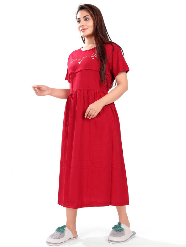 RED SPICE OF YOUR LIFE MATERNITY WEAR