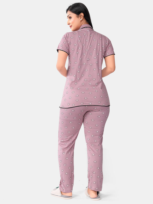 LAVENDER PAW FRONT BUTTON