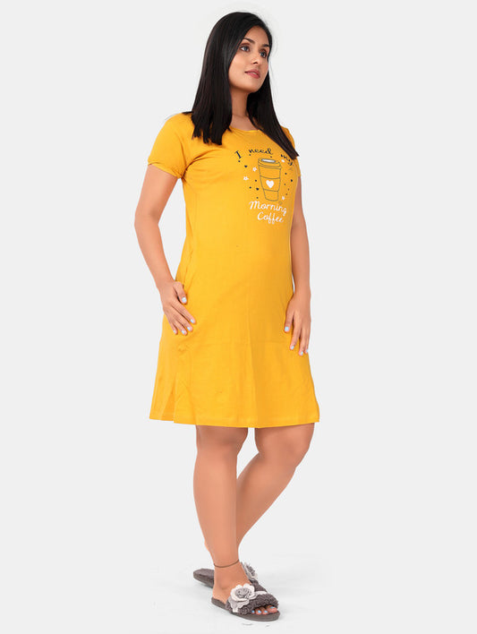 MUSTARD COFFEE SHORT NIGHTY