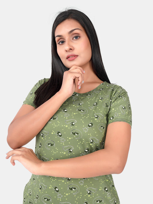 GREEN ELEPHANT SHORT NIGHTY