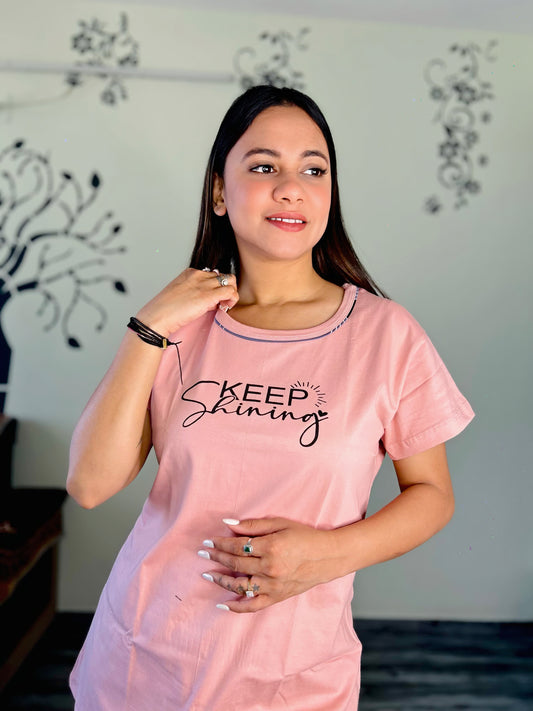 KEEP SMILING BUBBLEGUM PINK LOUNGEWEAR