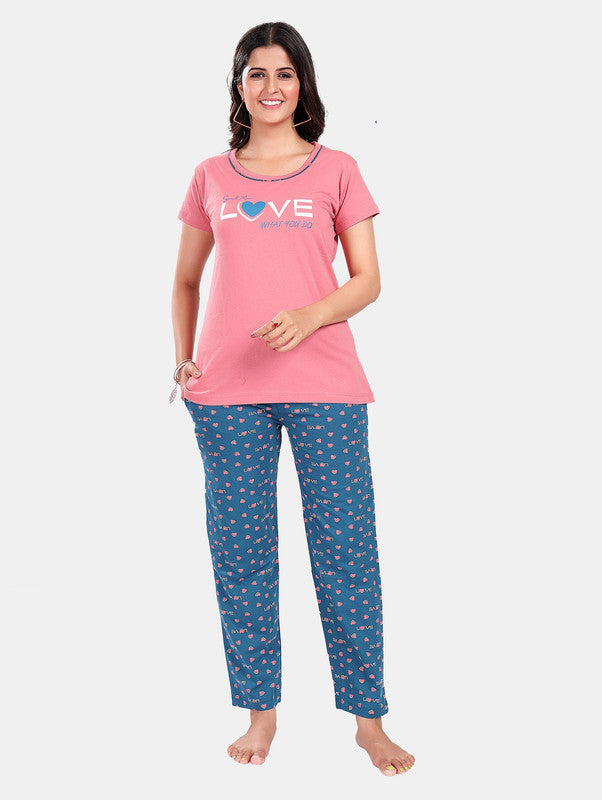 PINK LOVE HEART LOUNGE WEAR - Main Image