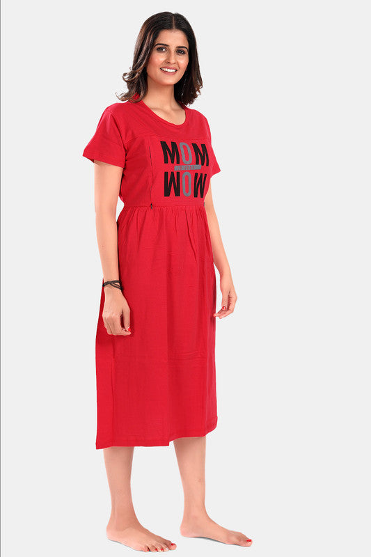 TOMATO RED MOM WOW MATERNITY WEAR