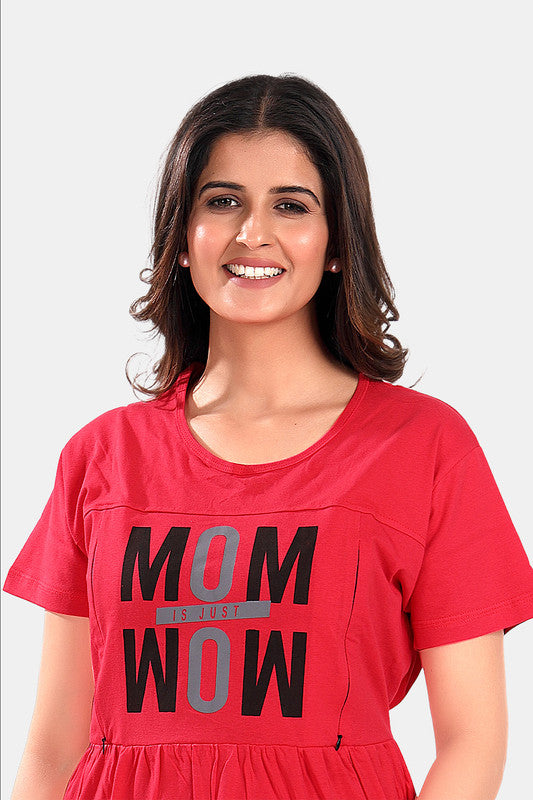 TOMATO RED MOM WOW MATERNITY WEAR