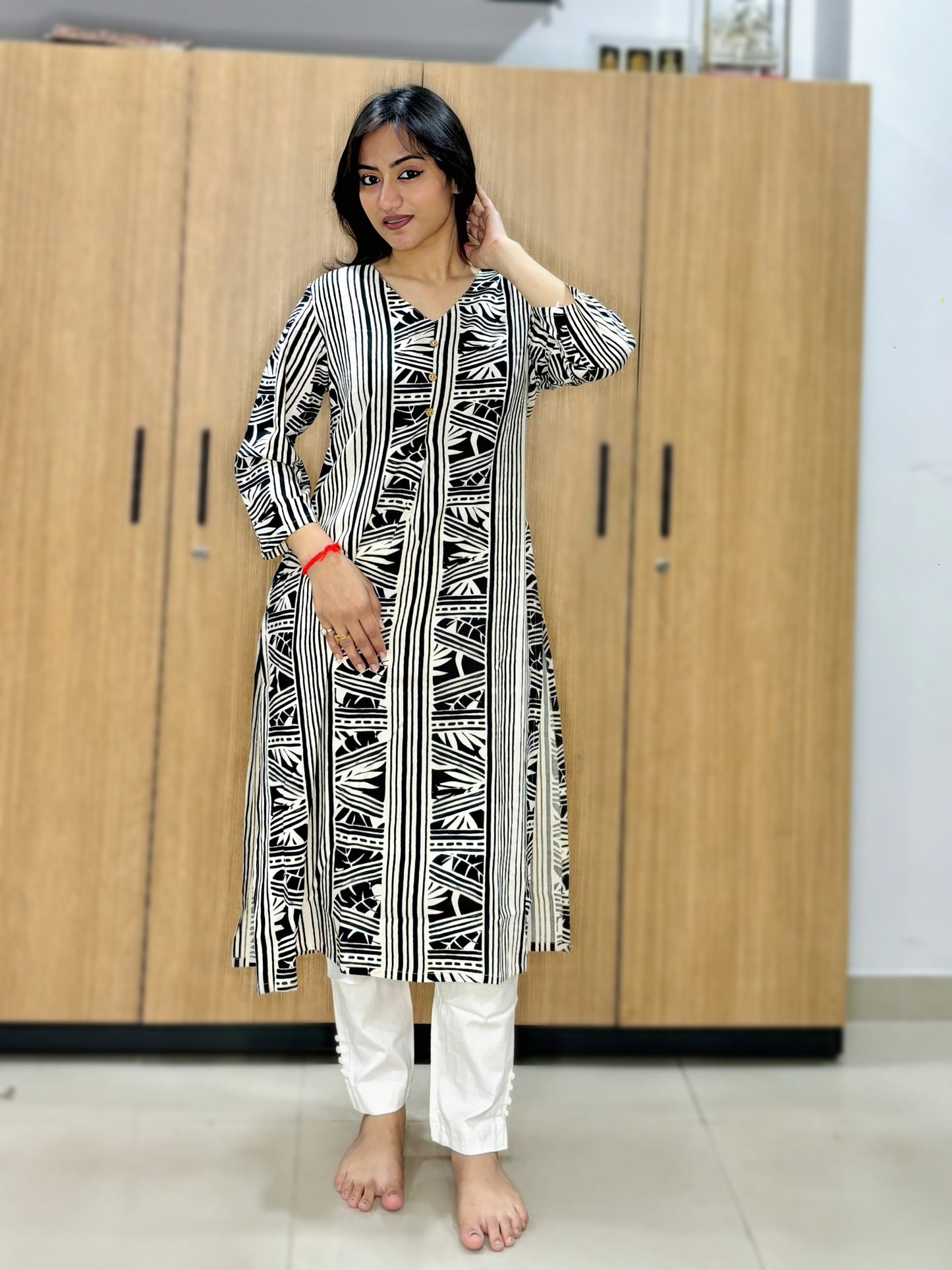 TRIBAL MUSE RAYON KURTI (Only Kurti)