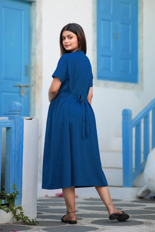 LOVE SLEEP PEACOCK BLUE MATERNITY