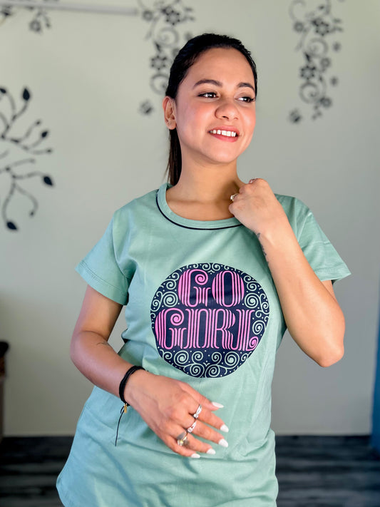 GO GIRL ULTRAMARINE GREEN LOUNGEWEAR