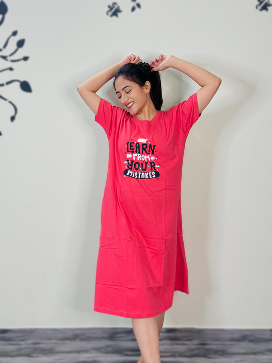 LEARN FROM YOUR MISTAKE (DARK PINK)