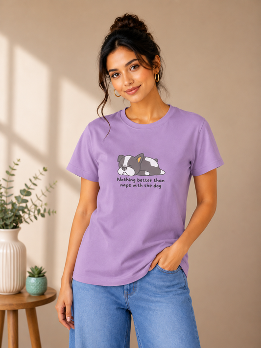 PASTEL PURPLE NAP TIME T-SHIRT