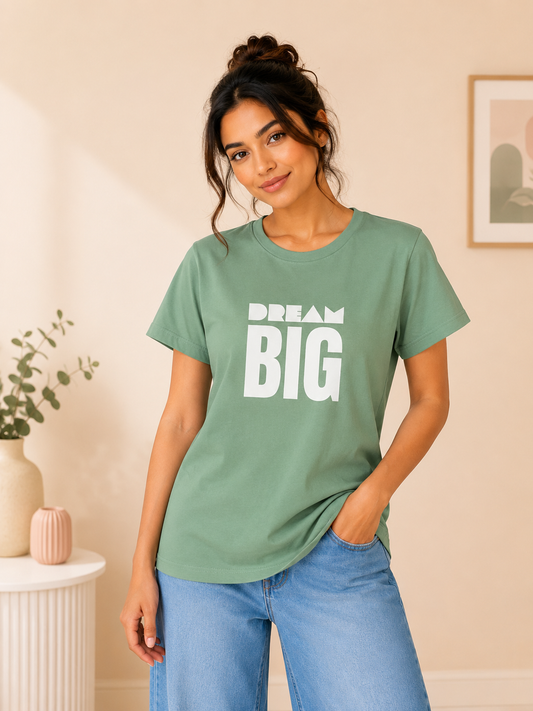 EUCALYPTUS GREEN GOAL T-SHIRT