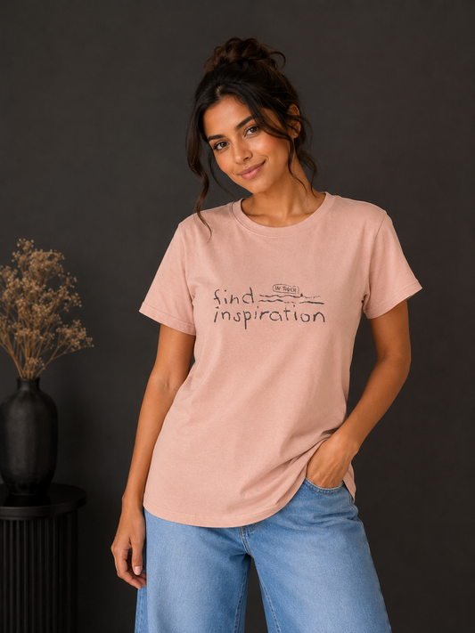 SOFT PEACH FIND INSPIRATION T-SHRT