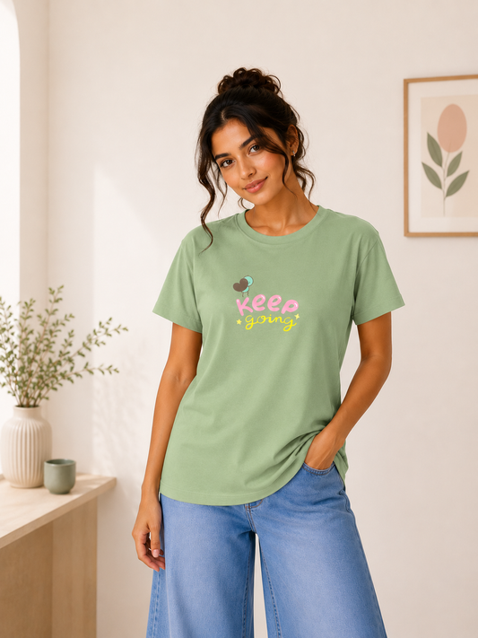 FRESH SAGE KEEP GOING T-SHIRT