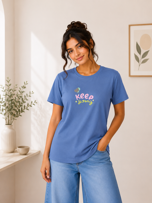 COASTAL BLUE KEEP GOING T-SHIRT