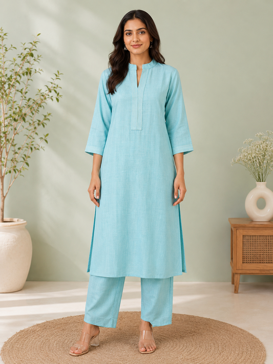 MANDARIN COLLAR ETHNIC CO-ORD SET