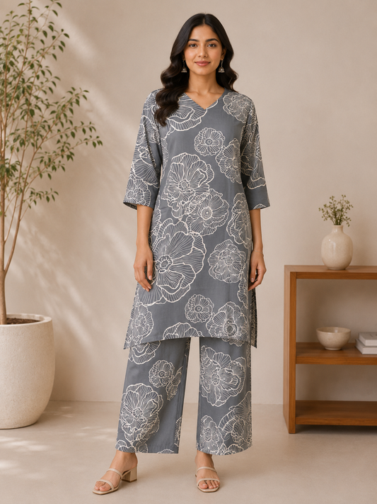 ASH MOONFLOWER ETHNIC CO-ORD SET