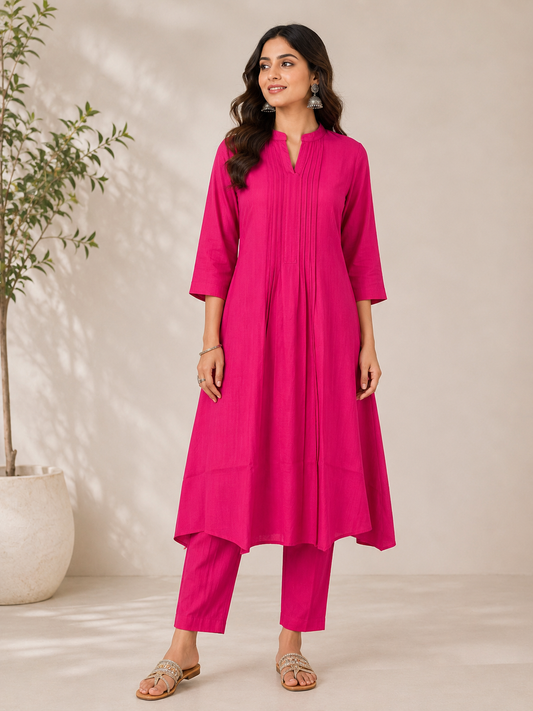 HOT PINK PINSTRIPE CO-ORD SET