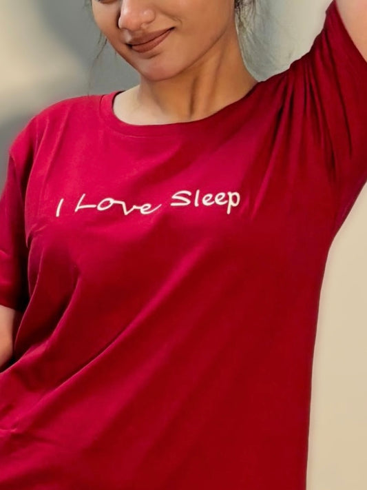 I LOVE SLEEP (CHILLY RED)
