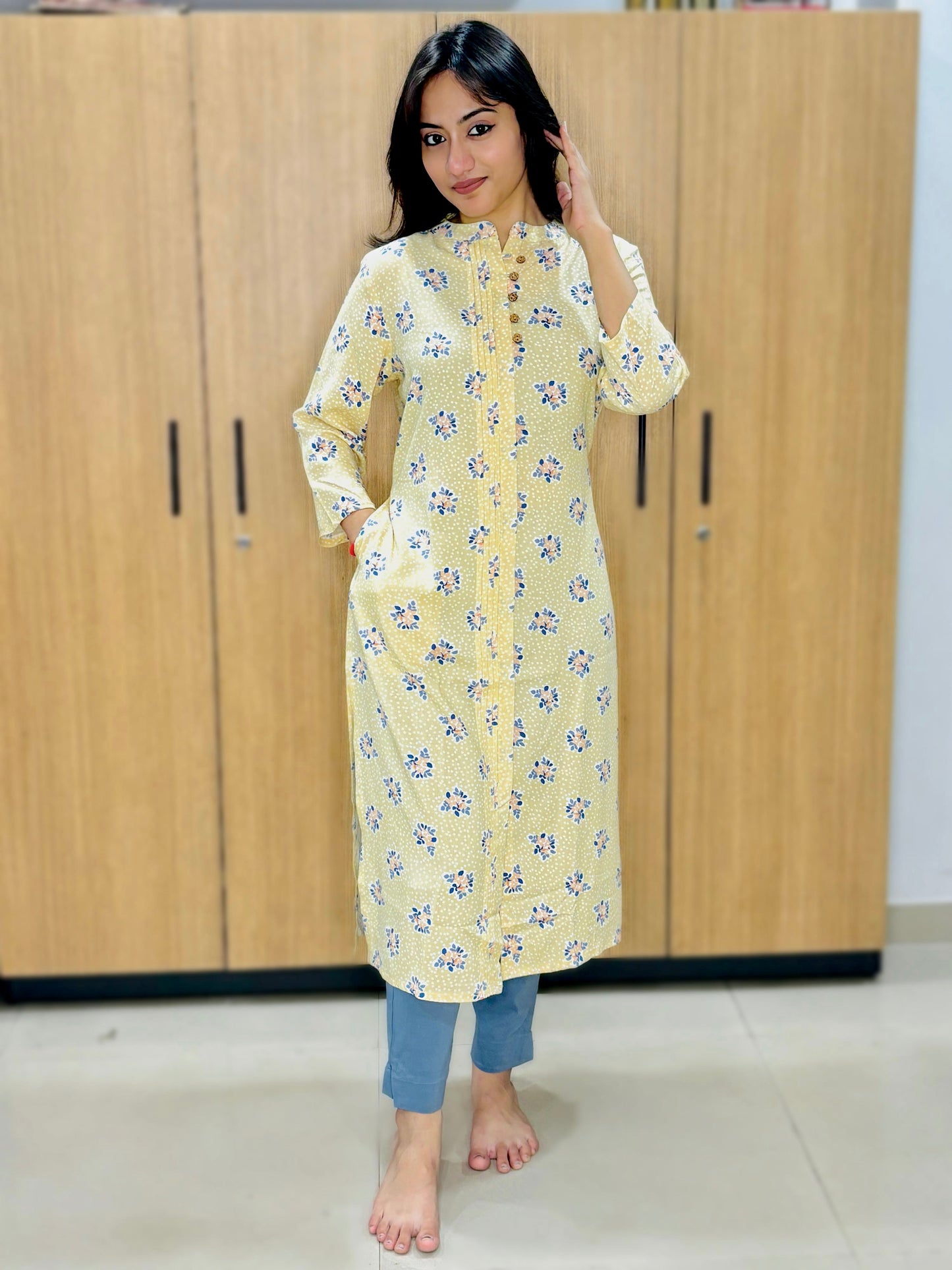 LIBERTY STYLE RAYON KURTI (Only Kurti)