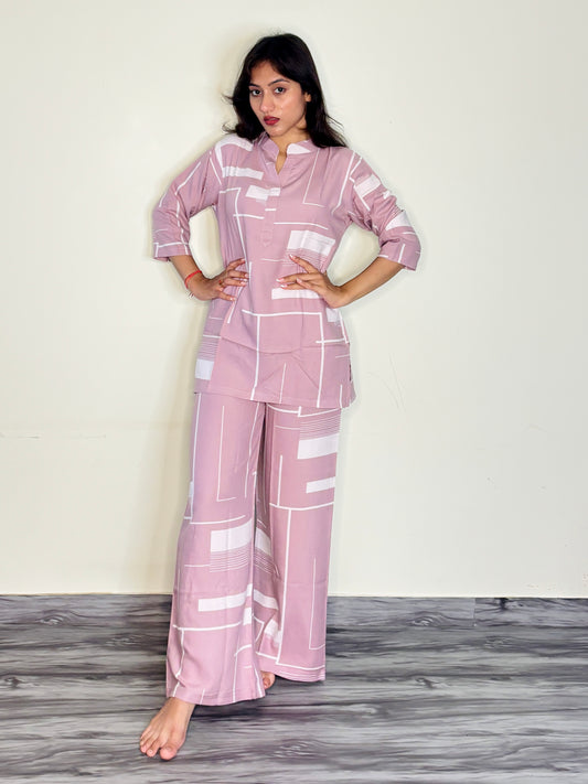 TEA ROSE HARMONY RAYON CO-ORD SET