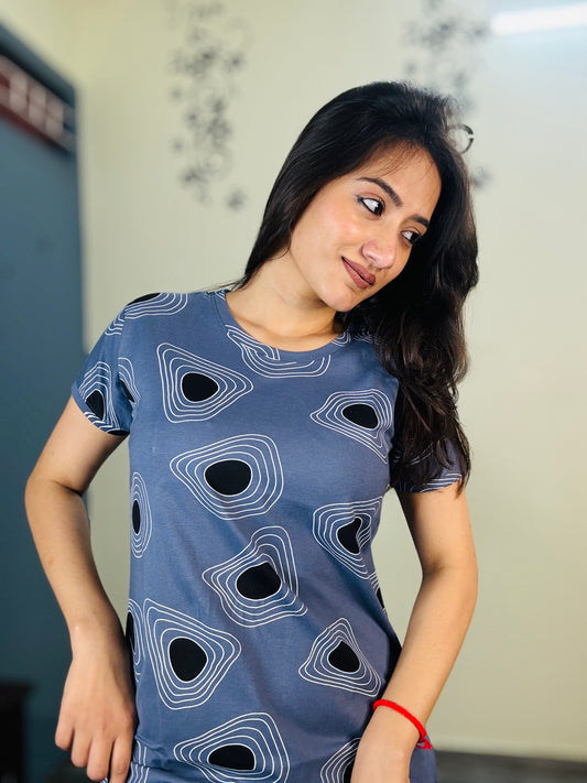 AAURE BLUE MINIMALIST SHORT NIGHTY