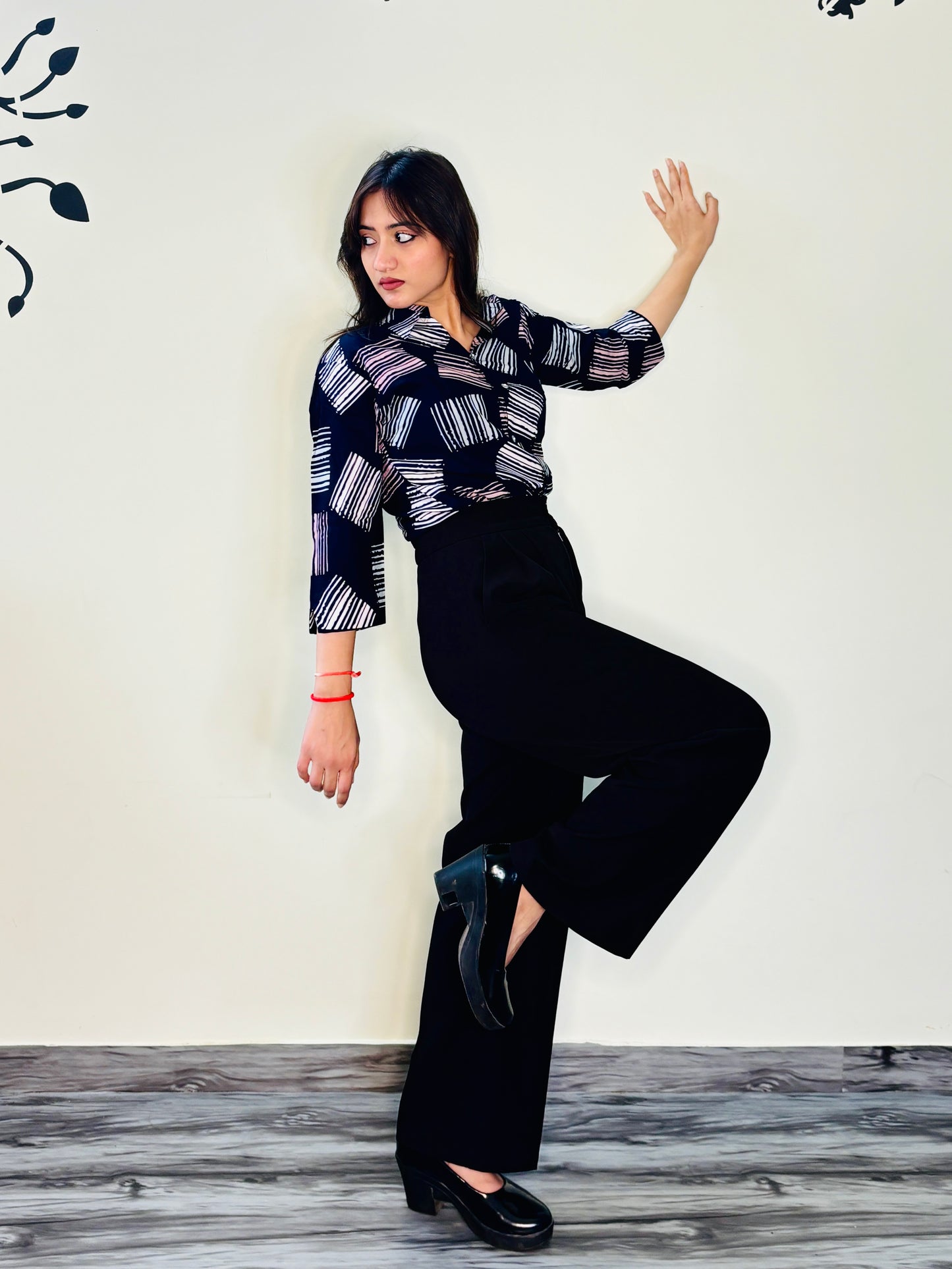 FIBONACCI BLUE SILK RAYON SHIRT (only shirt)