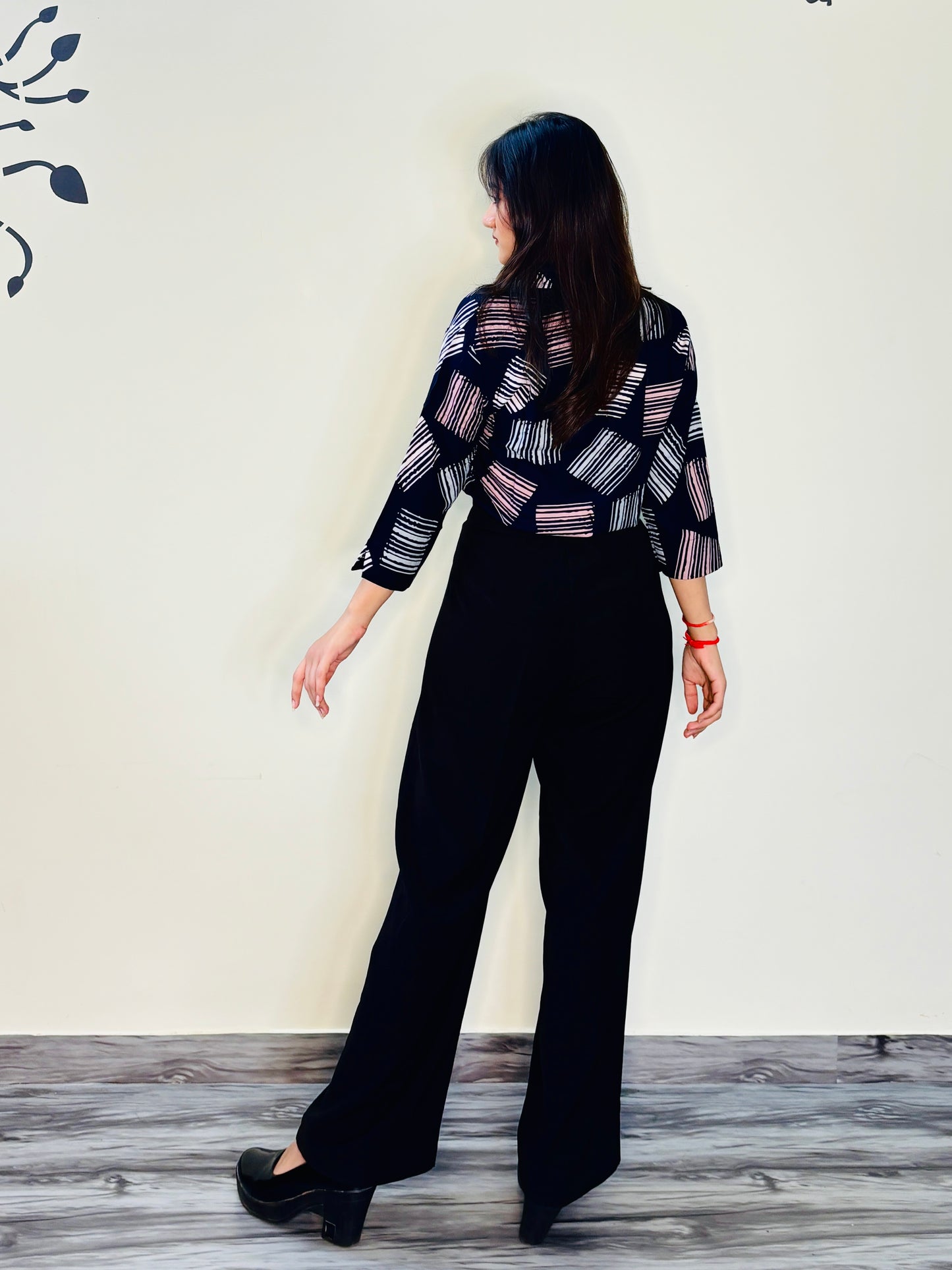 FIBONACCI BLUE SILK RAYON SHIRT (only shirt)