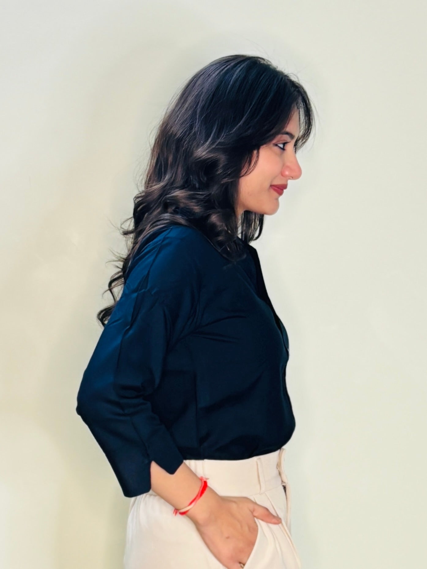 PEACOCK BLUE SILK RAYON SHIRT (only shirt)