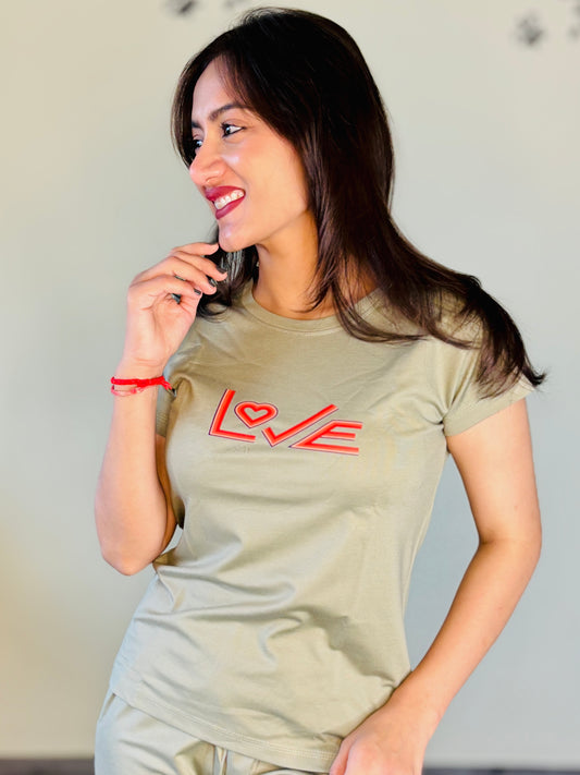 HUNTER GREEN LOVE TENSIL CO-ORD SET