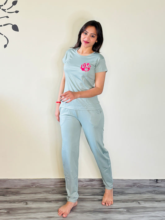 PASTEL GREEN BABE TENSIL CO-ORD SET