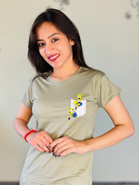 HUNTER GREEN MINIONS TENSIL CO-ORD SET