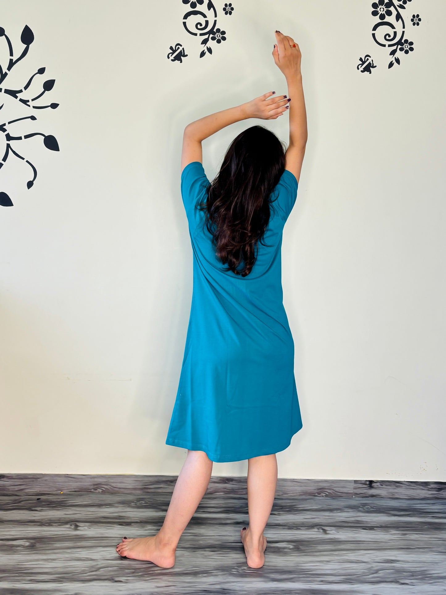CERULEAN LAZY PANDA SHORT NIGHTY