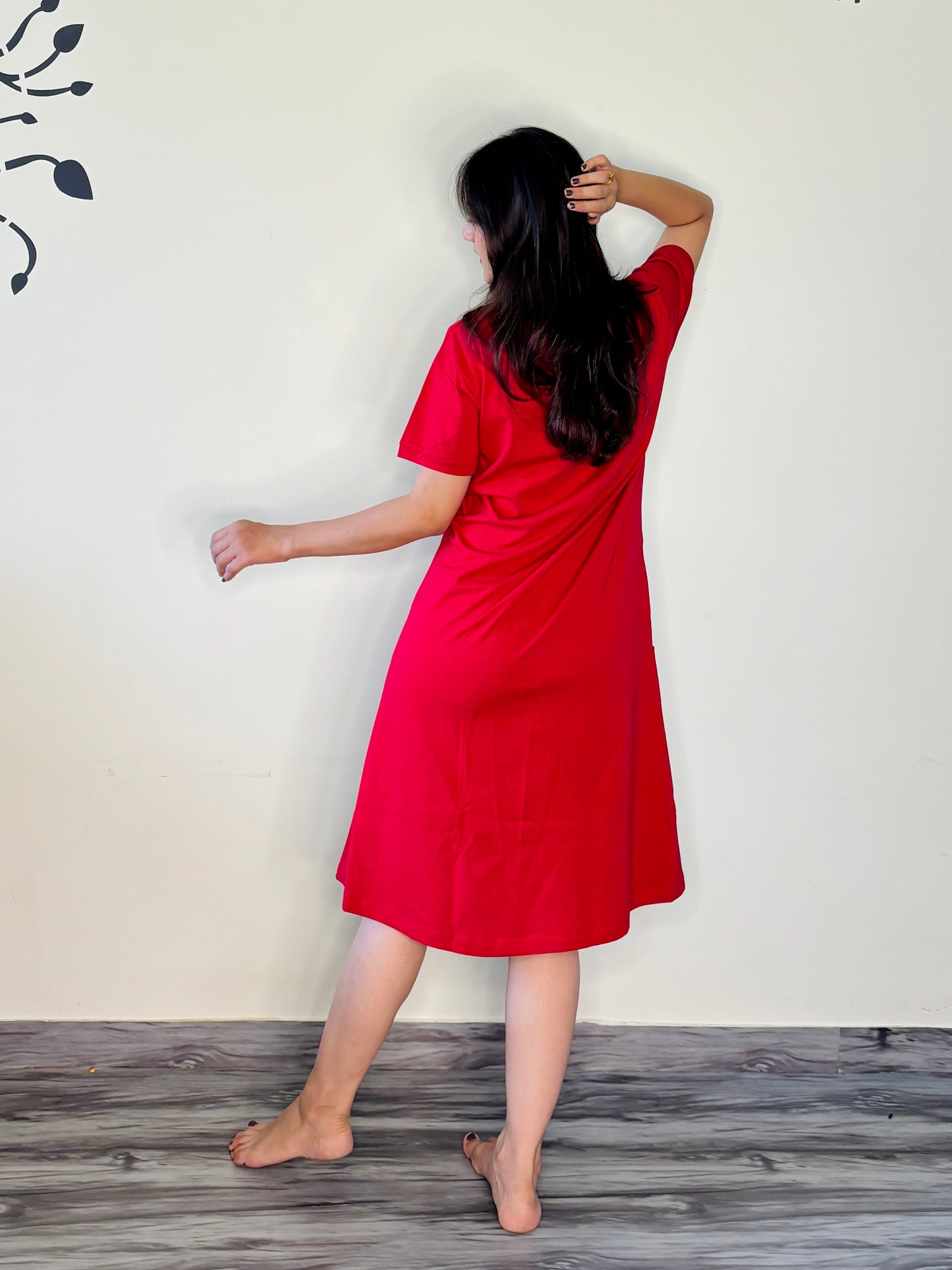 HOT RED CUTE MINI SHORT NIGHTY