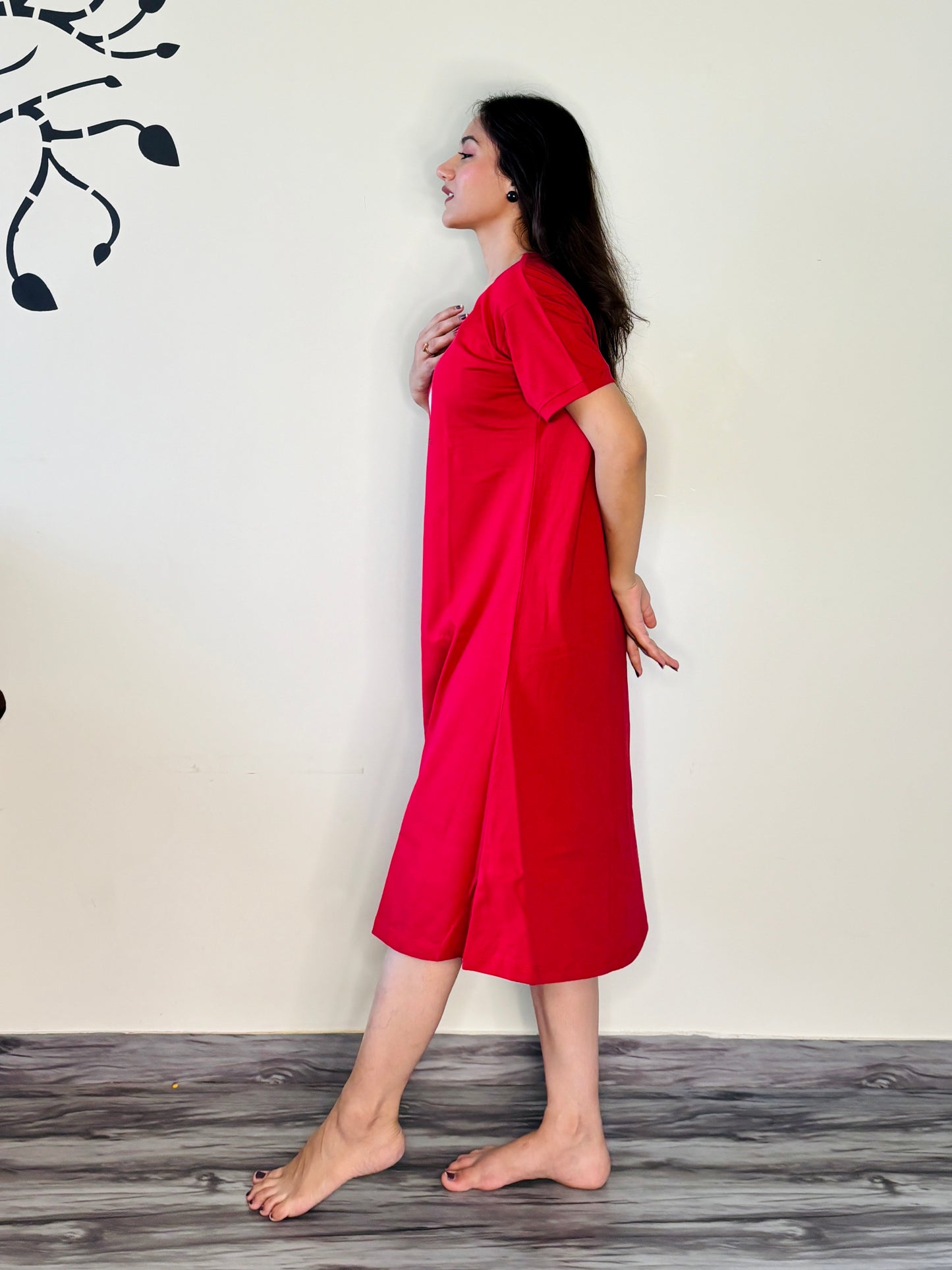 HOT RED CUTE MINI SHORT NIGHTY