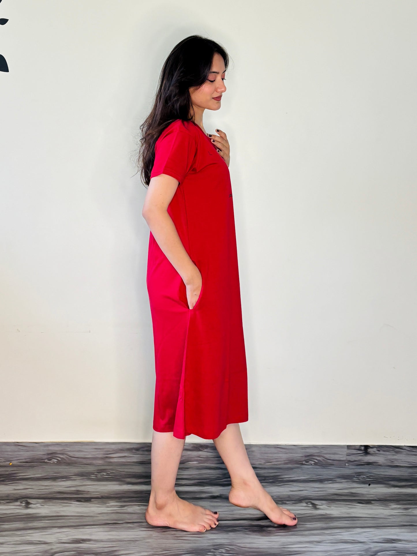 HOT RED CUTE MINI SHORT NIGHTY