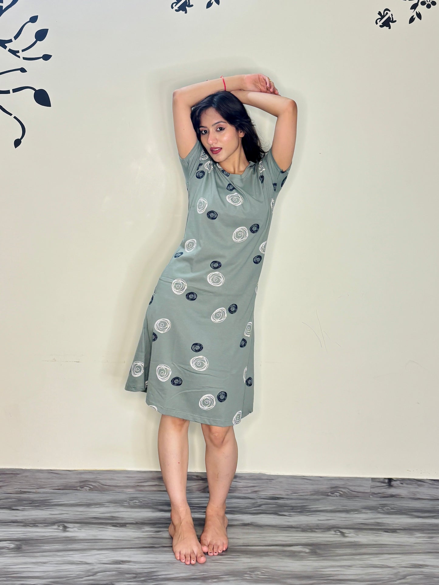 SAGE GREEN WHIRLWIND SHORT NIGHTY