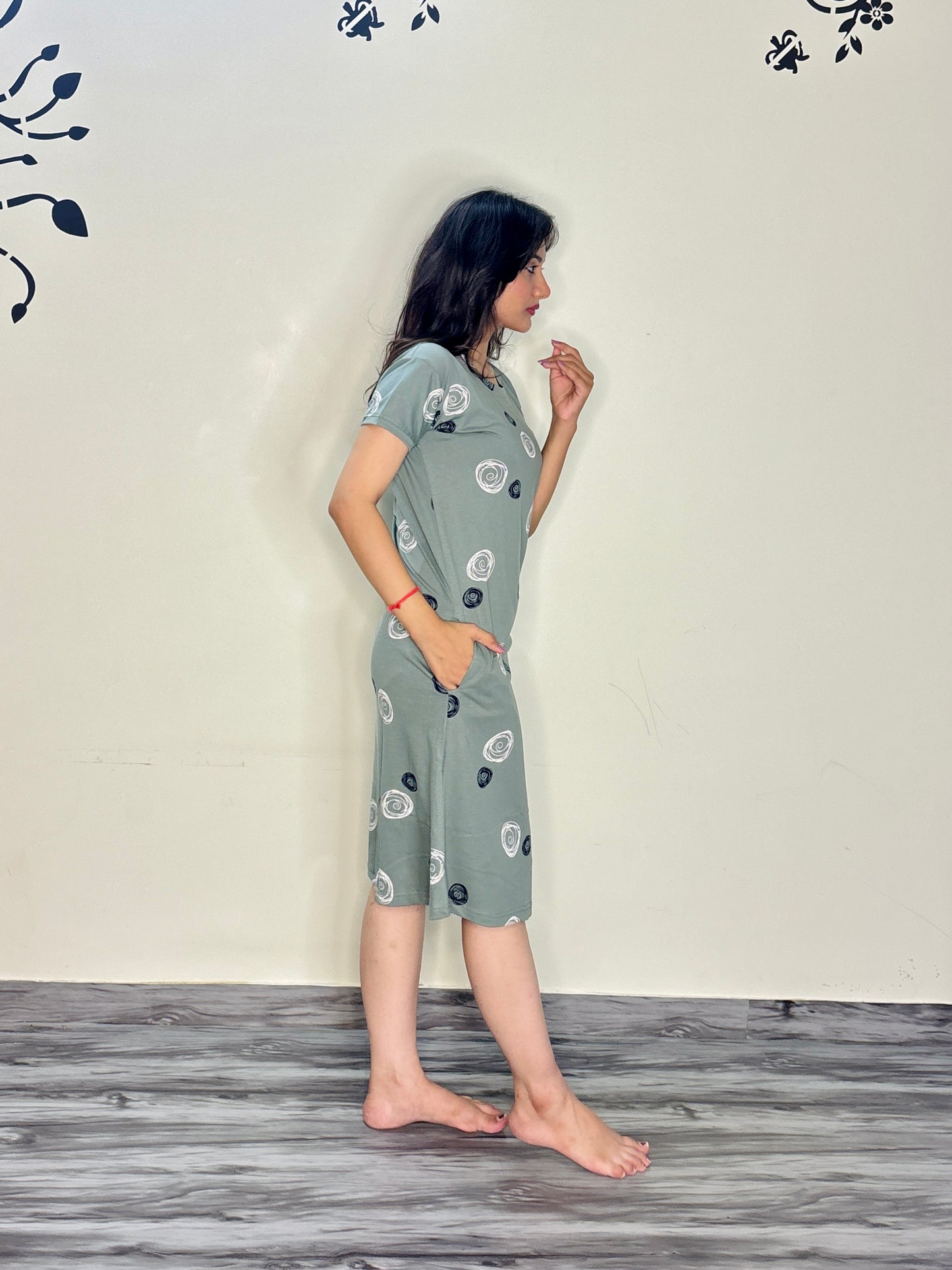 SAGE GREEN WHIRLWIND SHORT NIGHTY