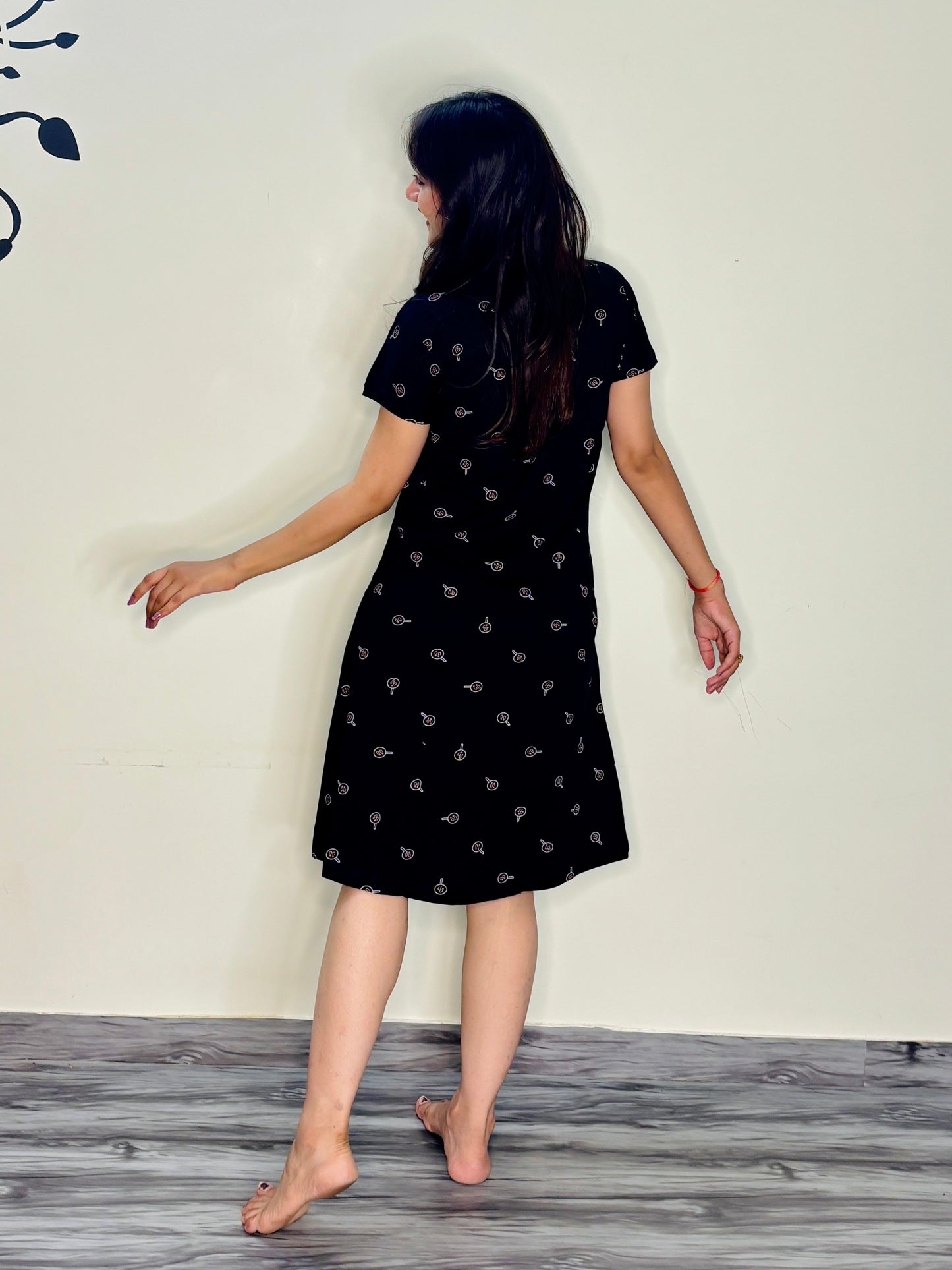 INKY CHARCOAL FLIP FLOP SHORT NIGHTY