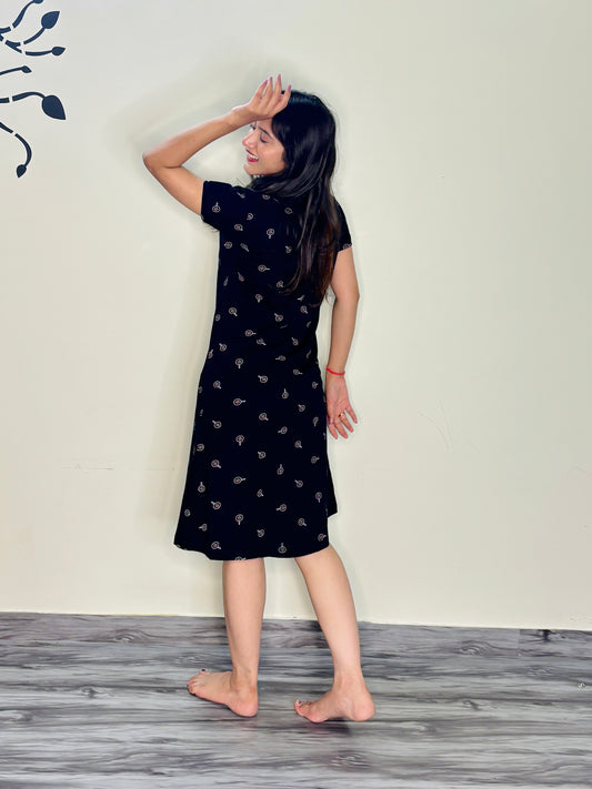 INKY CHARCOAL FLIP FLOP SHORT NIGHTY