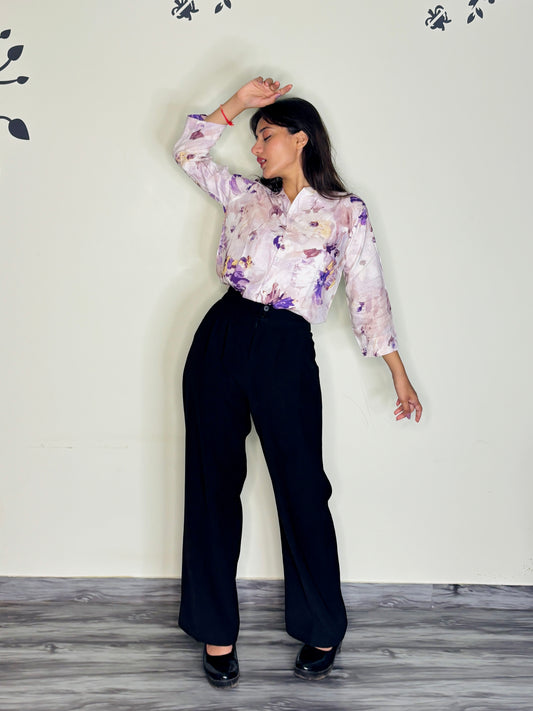 SOFT LILAC MIST RAYON SHIRT (Only Shirt)