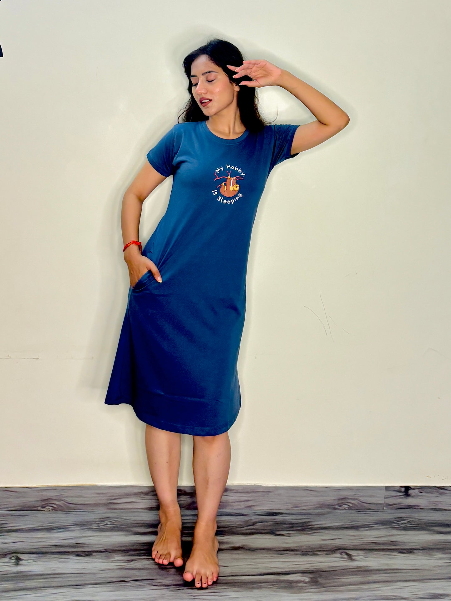STORMY BLUE HOBBY SHORT NIGHTY