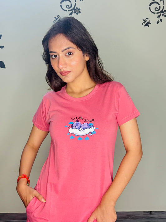 BERRY ROSE LET ME SLEEP SHORT NIGHTY