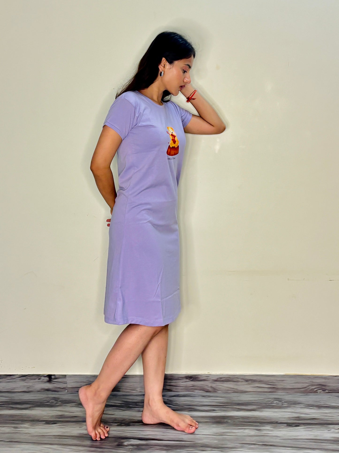 LILAC SWEET BEAR SHORT NIGHTY