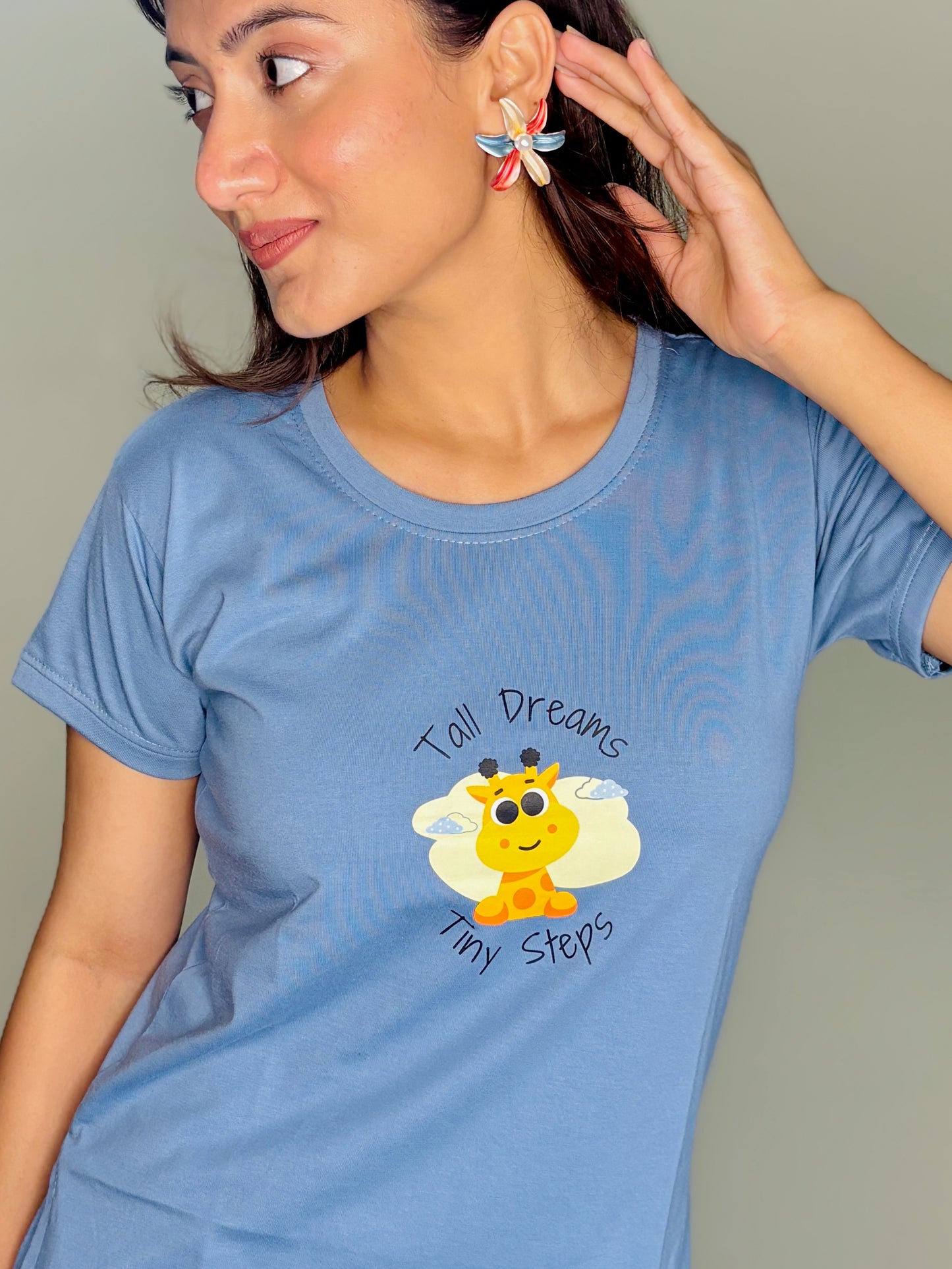 CLOUDY BLUE DREAMS SHORT NIGHTY