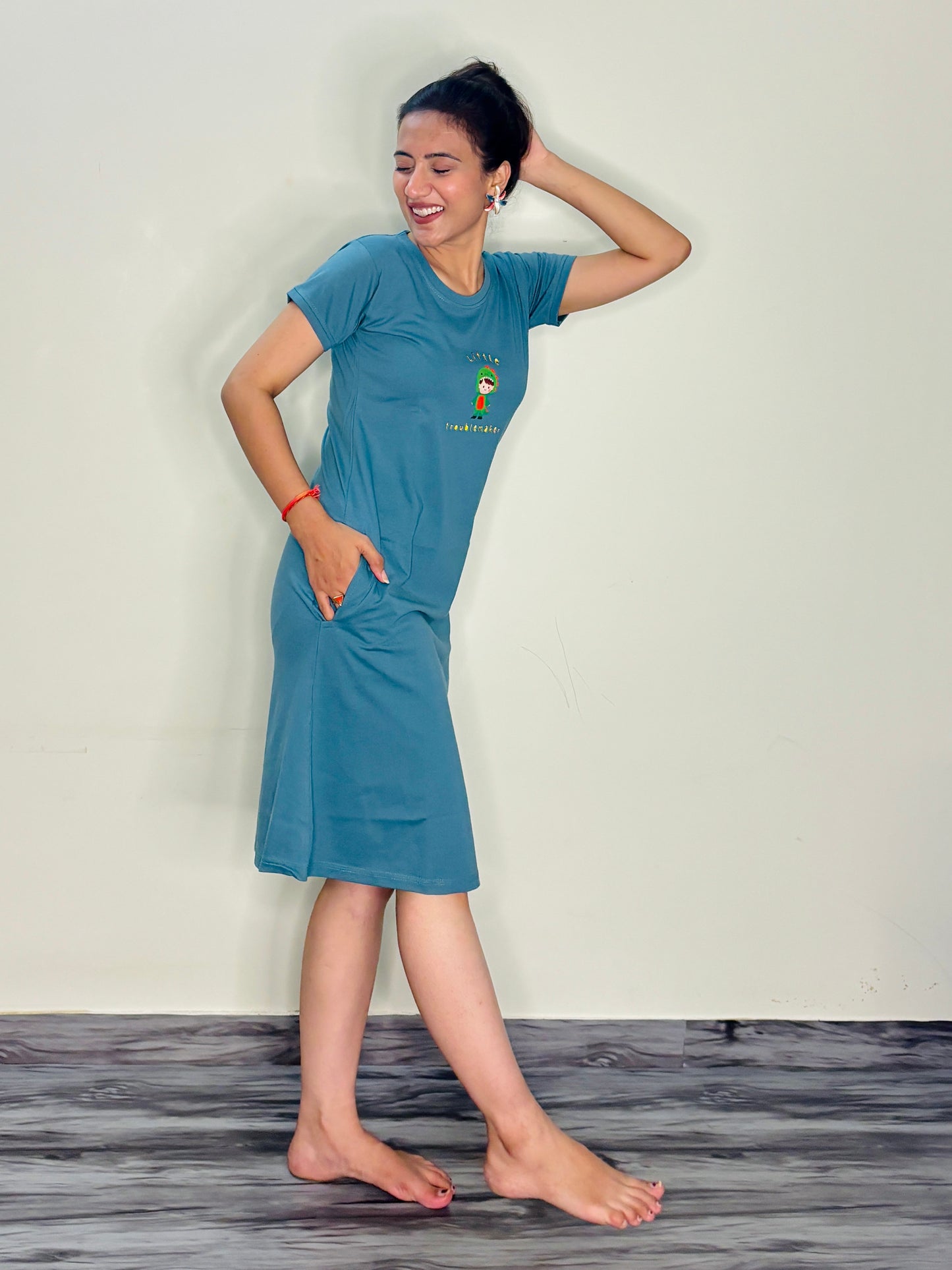 OCEAN BLUE TROUBLEMAKER SHORT NIGHTY