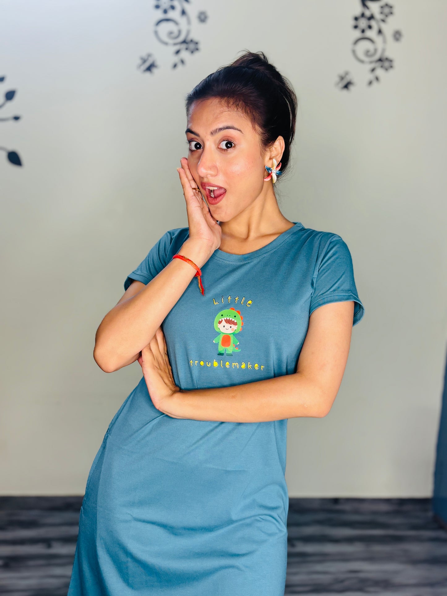 OCEAN BLUE TROUBLEMAKER SHORT NIGHTY