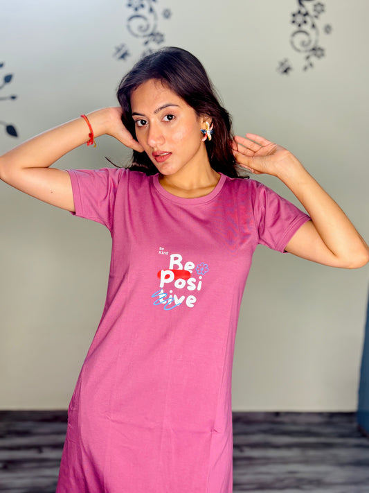 PLUM ROSE BE POSITIVE SHORT NIGHTY